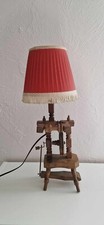 Lampe Vintage à Rouet en Bois - Ajoutez une Touche de Charme Rustique 