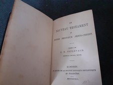le nouveau testament version de JF Ostervald LONDRES 1883