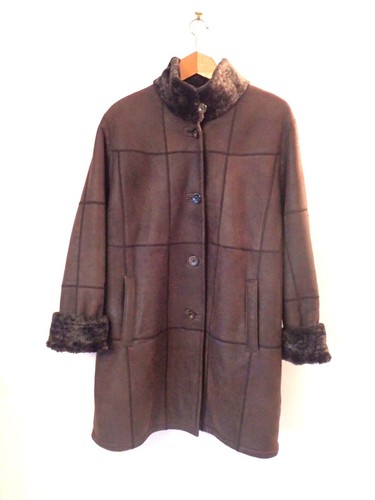 Manteau cuir agneau peau - en,