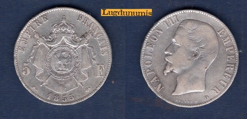 Francs napoléon iii tete - iii,