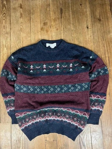 Pull maille vintage laine