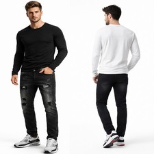 Jeans Homme Denim Noir