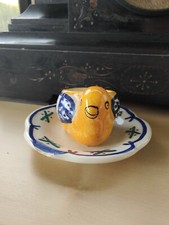 Coquetier sur Assiette Quimper HB