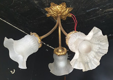 Ancien Lustre en Laiton et
