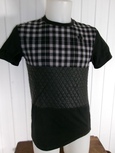Shirt noir gris matière - t-shirt, bi-matière