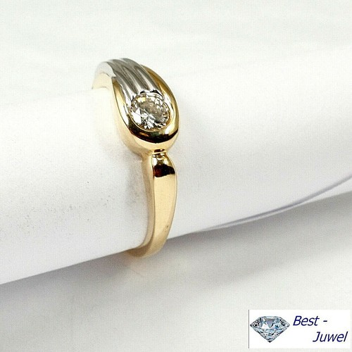 Bague solitaire 585 14 - or,