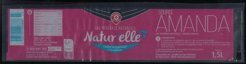 France etiquette water label - etiquette,
