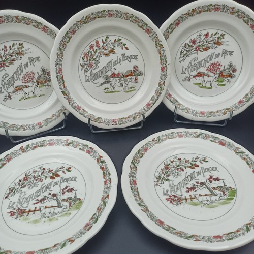 Gien assiettes à - -,
