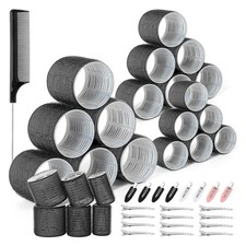 43 Pièces Bigoudis Rouleaux