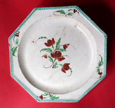 Assiette Faïence à décors floral Forges les Eaux - Attribué à Delavigne -