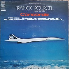 CONCORDE FRANCK POURCEL Grand Orchestre 33T LP EMI 15564 Pochette CONCORDE AVION