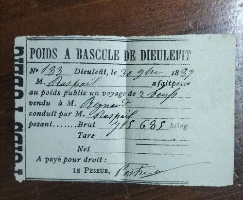 Ticket pont basculé - pont,