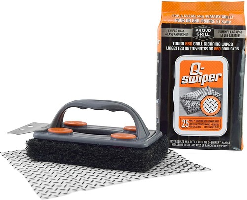 Swiper bbq grill cleaner set - q-swiper,