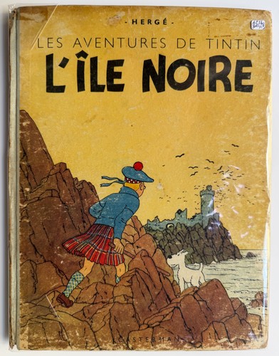 Herge tintin ile noire dos - herge,