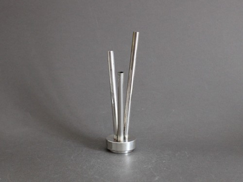 Silverplate stem vase modern - stem,