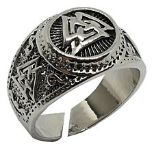 Bague viking guerrier valknut