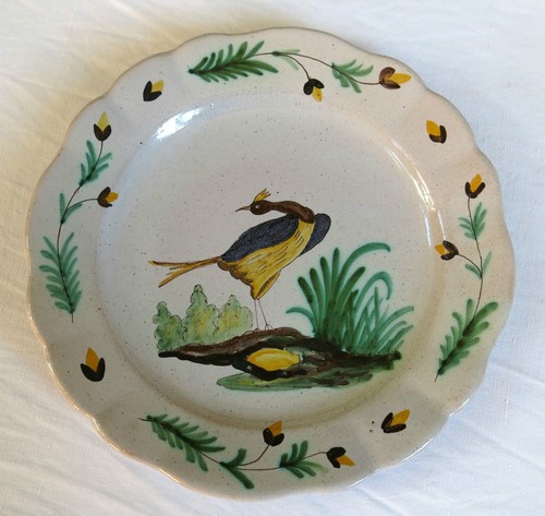 Assiette oiseau faience - l'oiseau,,