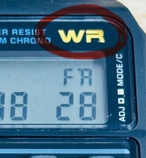 [Nouveau] Rare montre numérique CASIO sans cadre noire CA-53W-1Z