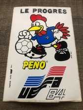 superbe Autocollant  )) PENO Mascotte UEFA EURO 84 FRANCE / LE PROGRES