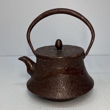 Ancienne théière en fer forme de Nambu Tekkō Fuji bouilloire métal artisanat ...