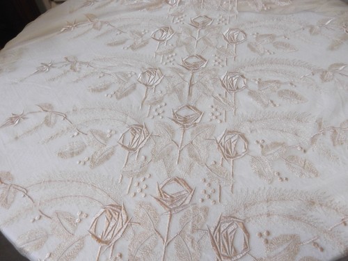 Dessus lit nappe ancien - lit,