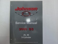 2000 Johnson Ss 25, 35 Motomarine Service Atelier Réparation Manuel Usine OEM