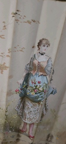 éventail ancien xixe nacre - en,