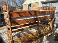 Wooden twin bunk bed - wooden, for
