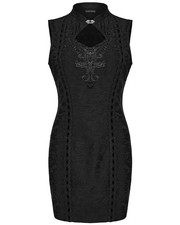 Robe mini cheongsam gothique - cheongsam,