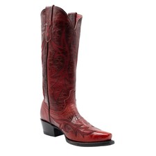 Bottes De Robe Western En Cuir