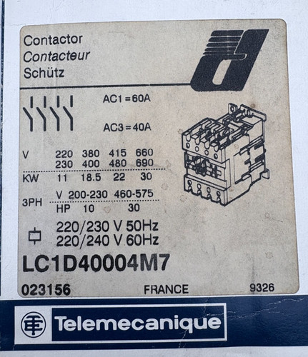 Telemecanique contacteur lc1 - contacteur,