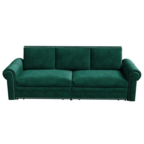 Chesterfield velvet pull - velvet, out