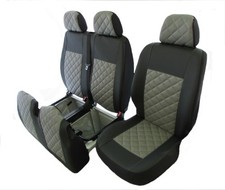 Housse de siège 2+1 disponible VOLKSWAGEN VW T5 T6 2004+ RHD ou LHD GRIS...