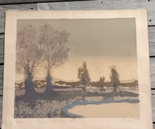 LITHOGRAPHIE DE XAVIER DEGANS SIGNÉE  DANS LA MARGE  63X53CM