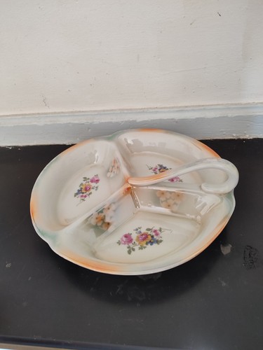 Plat mendiant faïence - plat,