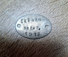 plaque identité soldat