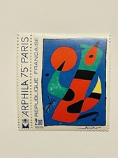REUNION, 1974, timbre 425, TABLEAU MIRO', neuf** France ARPHILA 75