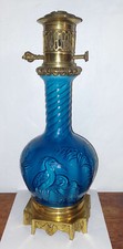LAMPE A HUILE BLEU THEODORE