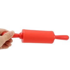 New NOn Stick Silicone Rolling Pin Pastry Dough Roller Baking Tool With Plastic