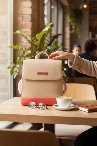 Sac dos femme beige - à,