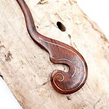 Pic à cheveux en bois et métal, pique à chignon,fourche bâton baguette