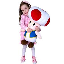 Super Mario Bros Toad Peluche Grand 55CM, Original Nintendo Pour Enfants