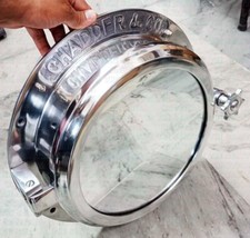 Miroir de salle de bain mural hublot nautique décoration intérieure porte-bar