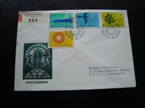 Liechtenstein enveloppe 1er - liechtenstein,