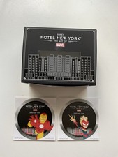 Lot 2 Stickers + 1 Boîte Hôtel Disney New York The Art Of Marvel Disneyland