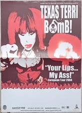 TEXAS TERRI BOMB Your Lips.. My Ass! Germany Original Poster