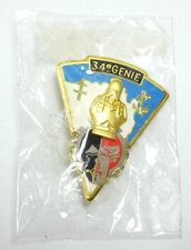 INSIGNE MILITAIRE 34e GENIE REGIMENT DU GENIE ARTHUS BERTRAND EDITION ATLAS NEUF