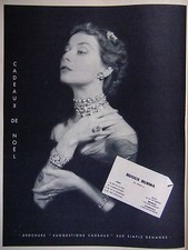 PUBLICITÉ DE PRESSE 1952 BIJOUX BURMA POUR CADEAU DE NOËL - ADVERTISING
