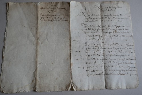 1614 document ancien - , à