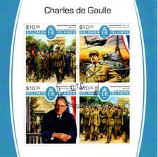 Lot  Blocs thematique " General De Gaulle 6"